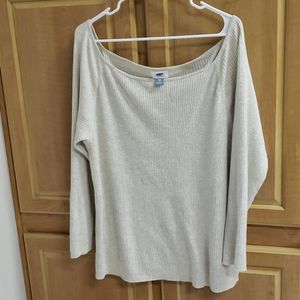 Beigw Old Navy sweater